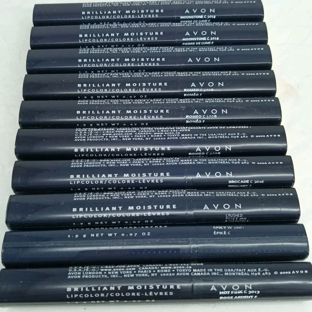10X Random Avon Brilliant Moisture Lip Color VTG Discontinued NOS SEALED Lot 1